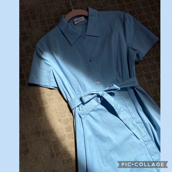 Vintage Prada pale blue a-line dress - Picture 8 of 14